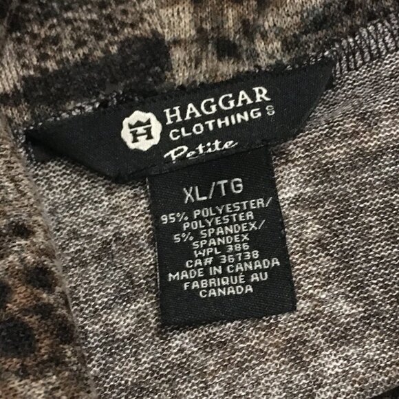 Haggar Clothing Stretchy Patchwork Cowl Turtleneck Top - XL - Picture 9 of 16